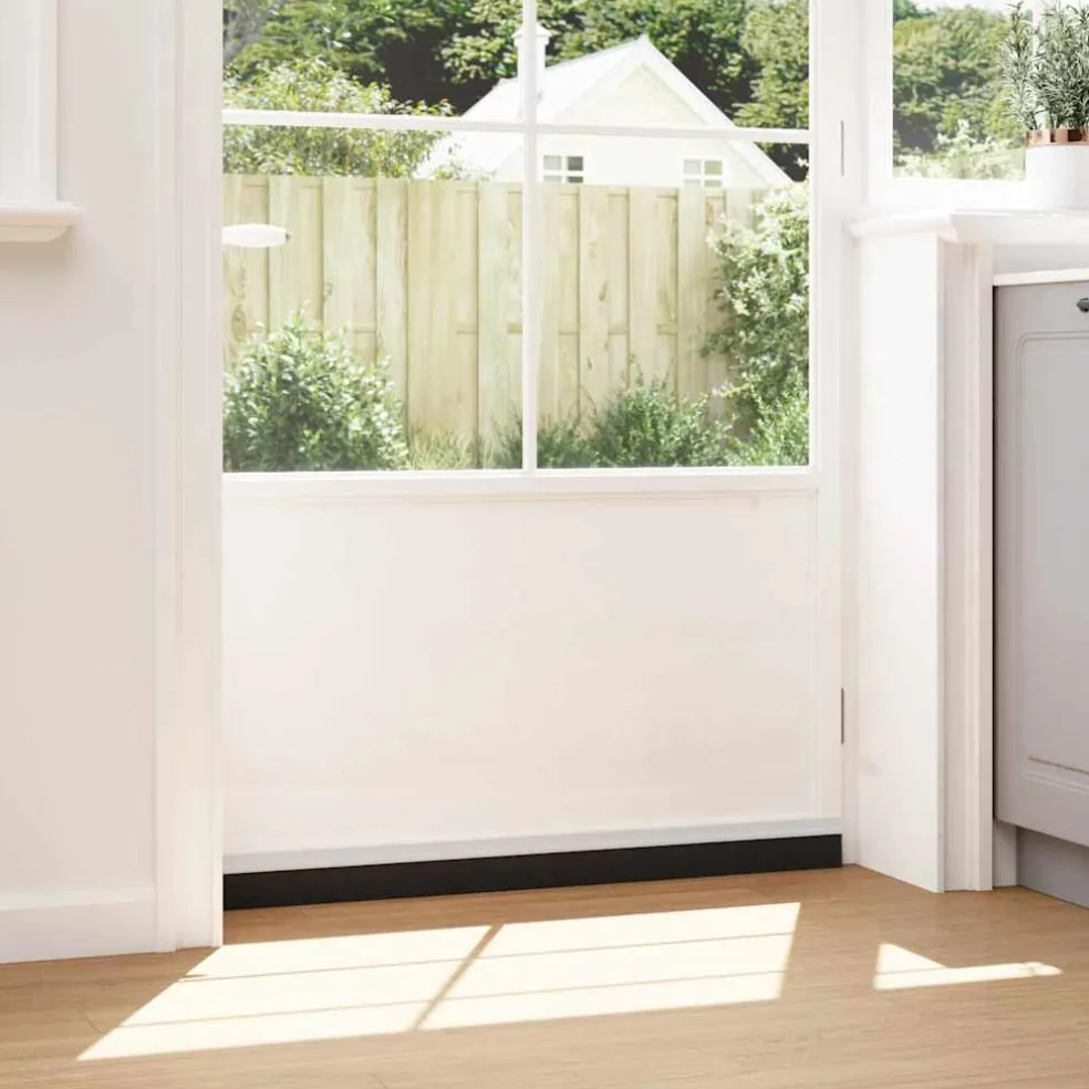 vidaXL Zelfklevende Deurborstels 2 st Wit 100 cm Aluminium Legering