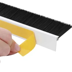 vidaXL Zelfklevende Deurborstels 2 st Wit 100 cm Aluminium Legering
