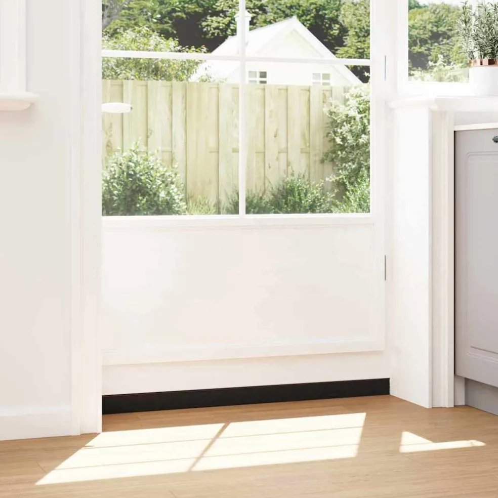 vidaXL Zelfklevende Deurborstels 2 st Bruin 100 cm Aluminium Legering