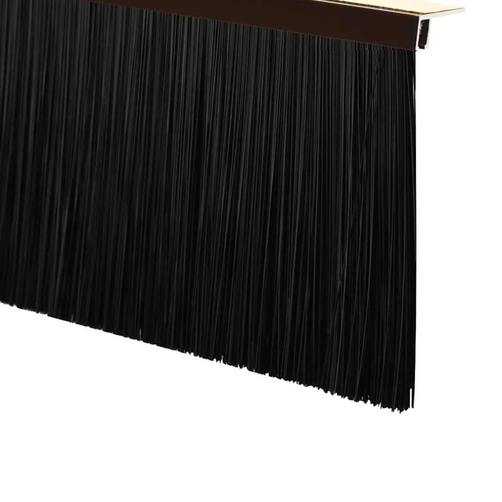 vidaXL Zelfklevende Deurborstels 2 st Bruin 100 cm Aluminium Legering