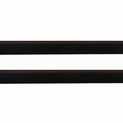 vidaXL Zelfklevende Deurborstels 2 st Bruin 100 cm Aluminium Legering
