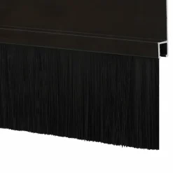vidaXL Zelfklevende Deurborstels 2 st Zwart 100 cm Aluminium Legering