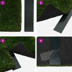 vidaXL Zelfklevende kunstgras tape Groen 5 cm x 10 m Niet-geweven Stof