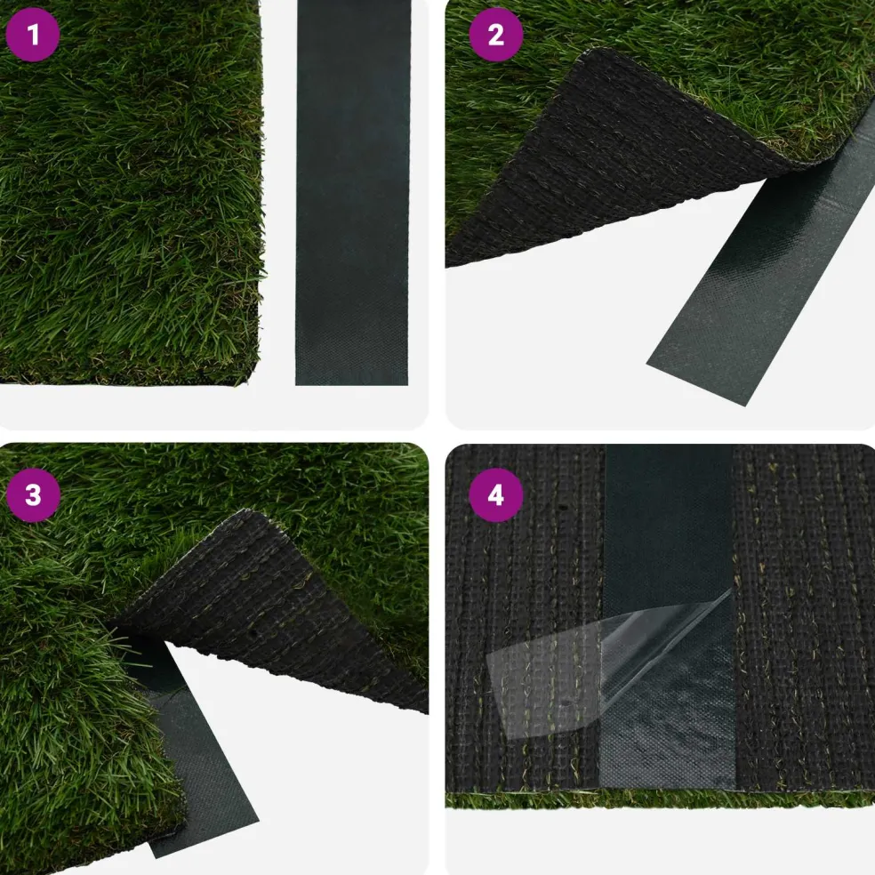 vidaXL Zelfklevende kunstgras tape Groen 5 cm x 10 m Niet-geweven Stof