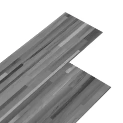 vidaXL Zelfklevende PVC Vloerplanken Gestreept Grijs 30,5 x 61 cm