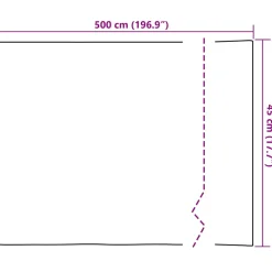 vidaXL Zelfklevende Raamfolie Frosted Grijs 45 x 500 cm PVC