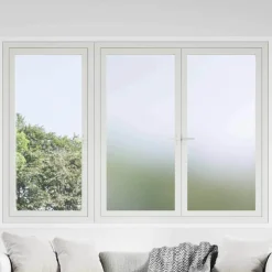 vidaXL Zelfklevende Raamfolie Frosted Grijs 45 x 500 cm PVC