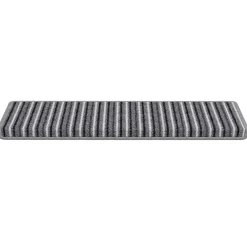 vidaXL Zelfklevende Trapmatten 15 st 65 x 21 x 4 cm Non-Slip Grijs