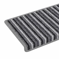 vidaXL Zelfklevende Trapmatten 15 st 65 x 21 x 4 cm Non-Slip Grijs