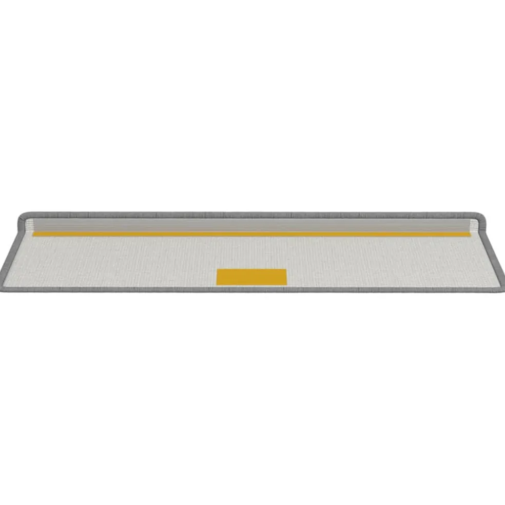 vidaXL Zelfklevende Trapmatten 15 st 65 x 21 x 4 cm Non-Slip Grijs
