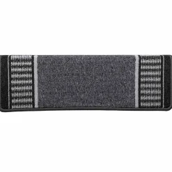 vidaXL Zelfklevende Trapmatten 15 st 65 x 21 x 4 cm Non-Slip Antraciet
