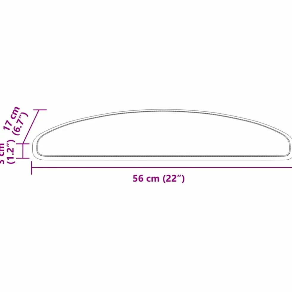vidaXL Zelfklevende Trapmatten 15 st 56 x 17 x 3 cm Non-Slip Grijs