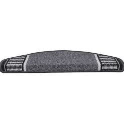 vidaXL Zelfklevende Trapmatten 15 st 65 x 21 x 4 cm Non-Slip Antraciet