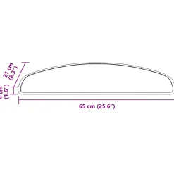 vidaXL Zelfklevende Trapmatten 15 st 65 x 21 x 4 cm Non-Slip Antraciet