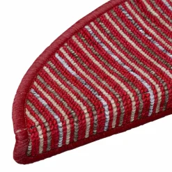 vidaXL Zelfklevende Trapmatten 15 st 56 x 17 x 3 cm Non-Slip Rood