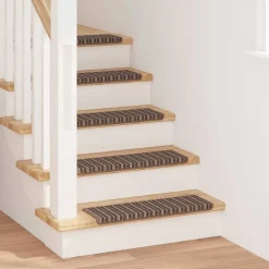 vidaXL Zelfklevende Trapmatten 15 st 65 x 21 x 4 cm Non-Slip Bruin