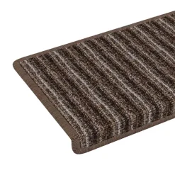 vidaXL Zelfklevende Trapmatten 15 st 65 x 21 x 4 cm Non-Slip Bruin