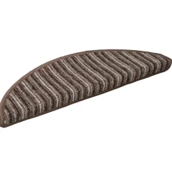 vidaXL Zelfklevende Trapmatten 15 st 56 x 17 x 3 cm Non-Slip Bruin