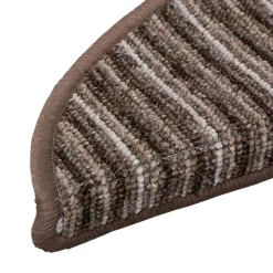 vidaXL Zelfklevende Trapmatten 15 st 56 x 17 x 3 cm Non-Slip Bruin