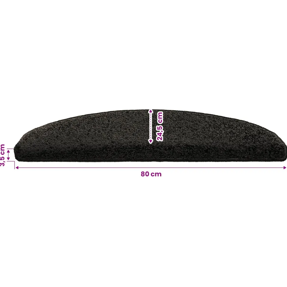vidaXL Zelfklevende Trapmatten 15 st 80 x 24,5 x 3,5 cm