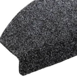 vidaXL Zelfklevende Trapmatten 15 st 80 x 24,5 x 3,5 cm Donkergrijs