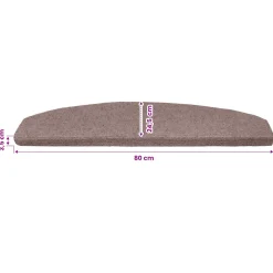 vidaXL Zelfklevende Trapmatten 15 st 80 x 24,5 x 3,5 cm Beige