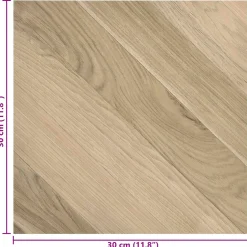 vidaXL Zelfklevende Vloerplanken Bruin Gestreept 30,5 x 30,5 cm 20 st