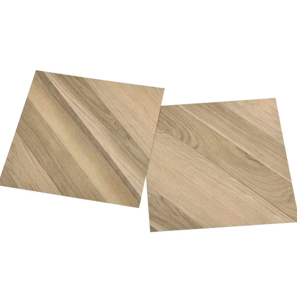 vidaXL Zelfklevende Vloerplanken Bruin Gestreept 30,5 x 30,5 cm 20 st