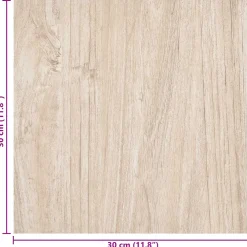 vidaXL Zelfklevende Vloerplanken Lichtbruin en wit 30,5 x 30,5 cm