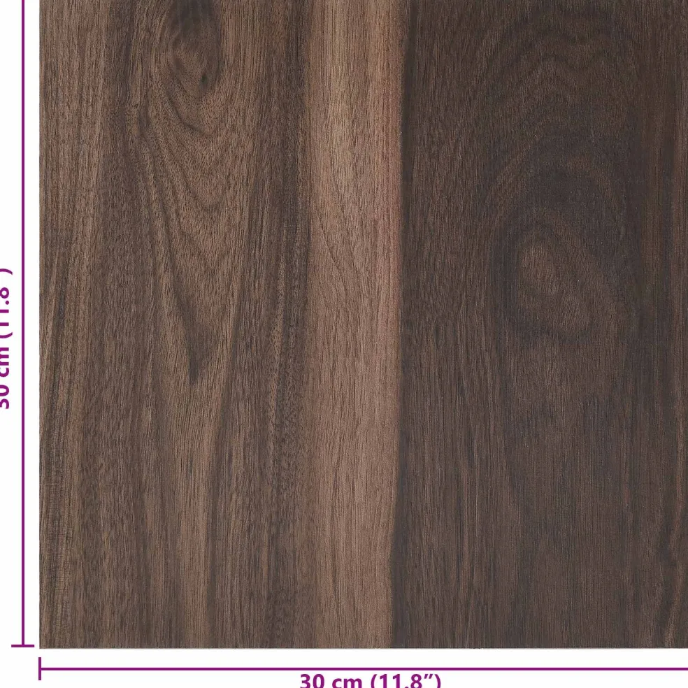 vidaXL Zelfklevende Vloerplanken Bruin 30,5 x 30,5 cm 20 st PVC