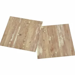 vidaXL Zelfklevende Vloerplanken Bruin en wit 30,5 x 30,5 cm 20 st PVC