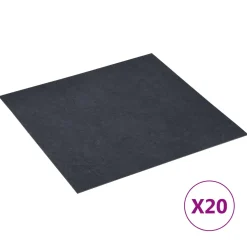 vidaXL Zelfklevende Vloerplanken Zwart Marmer 30,5 x 30,5 cm 20 st PVC