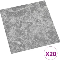 vidaXL Zelfklevende Vloerplanken Grijs en Wit 30,5 x 30,5 cm 20 st PVC