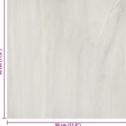 vidaXL Zelfklevende Vloerplanken Wit en Houtkleur 30,5 x 30,5 cm 20 st