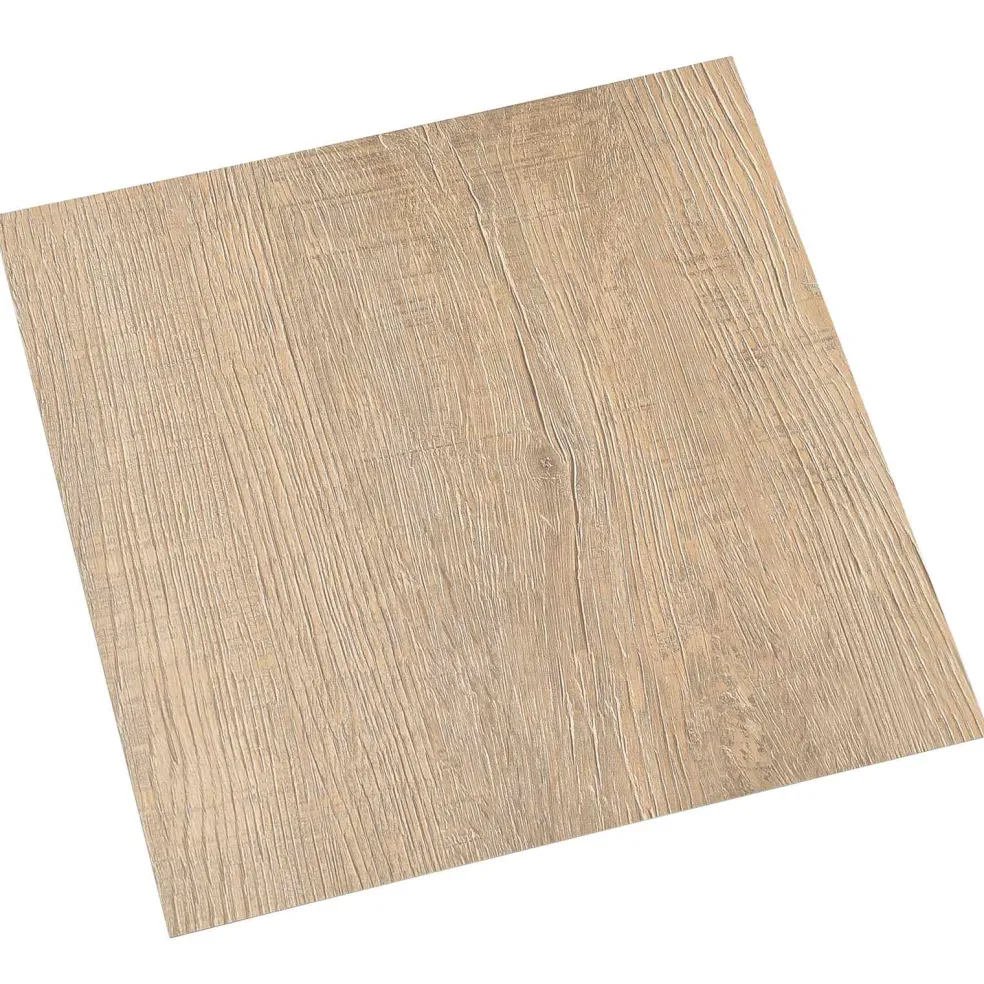 vidaXL Zelfklevende Vloerplanken Donkerbruin en Grijs 30,5 x 30,5 cm