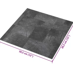 vidaXL Zelfklevende Vloerplanken Houten Structuur Grijs 30,5 x 30,5 cm