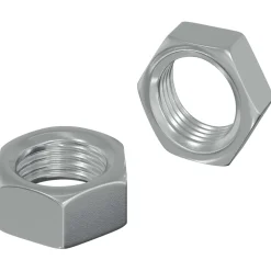 vidaXL Zeshoekige Moer 2 st zilver M6 Metaal