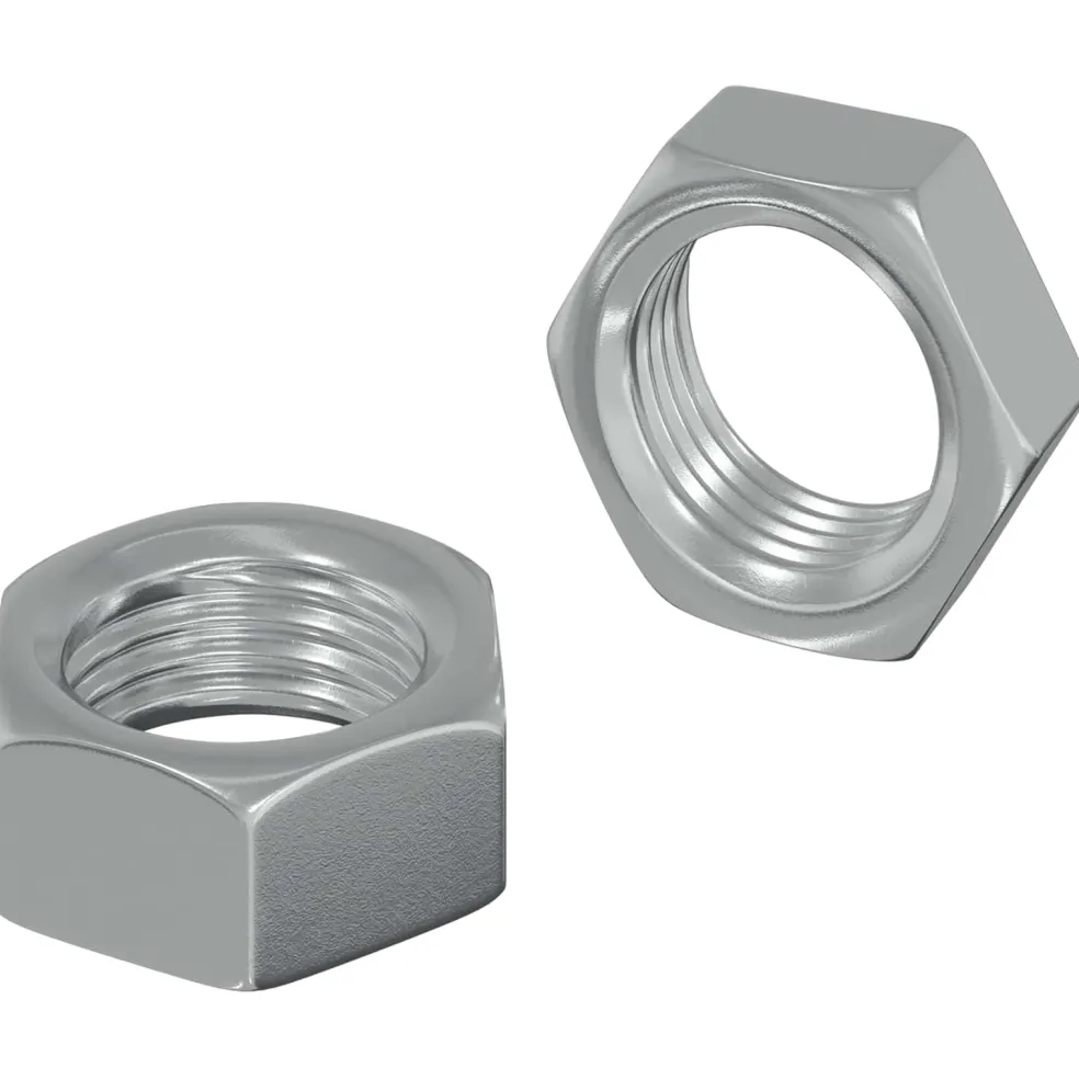 vidaXL Zeshoekige Moer 2 st zilver M6 Metaal
