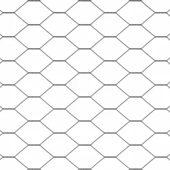 vidaXL zeshoekig gaasgek met palen 10 x 0,4 m PVC-Coated Staal Grijs