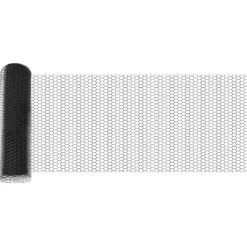 vidaXL zeshoekig gaashek met grondbevestiging 10 x 0,4 m Grijs Mesh