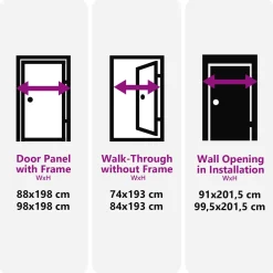 vidaXL Zij-ingangsdeur 98 x 198 cm PVC Antraciet