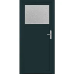 vidaXL Zij-ingangsdeur 98 x 198 cm PVC Antraciet