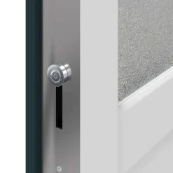 vidaXL Zij-ingangsdeur 98 x 198 cm PVC Antraciet