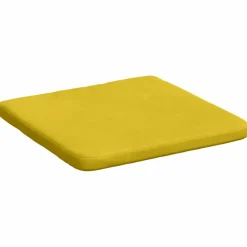 vidaXL Zitkussens 4 st Fluweel Geel 40 x 40 x 3 cm