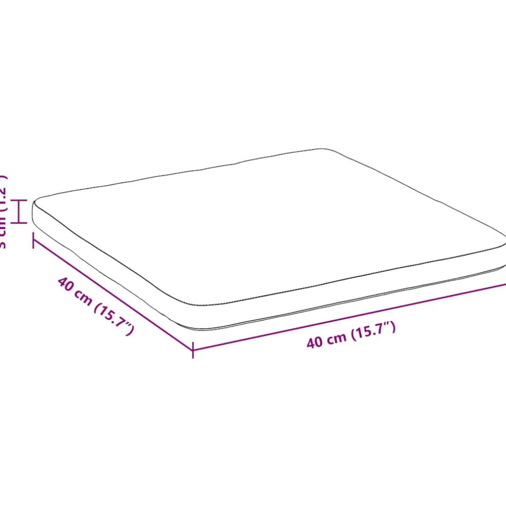 vidaXL Zitkussens 4 st Fluweel Geel 40 x 40 x 3 cm