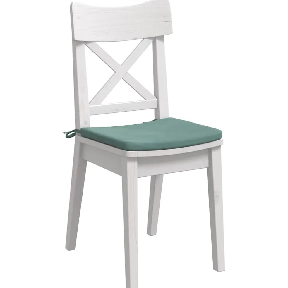 vidaXL Zitkussens 4 st Fluweel Zeegroen 40 x 40 x 3 cm