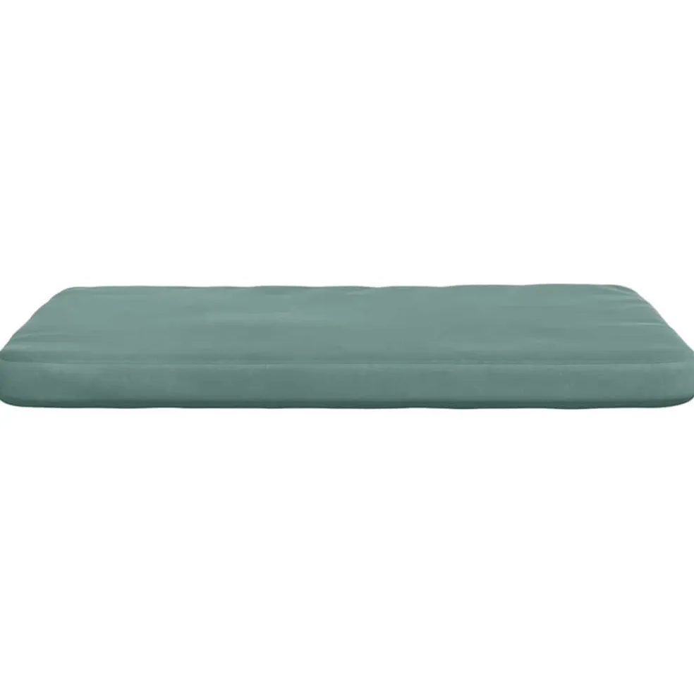 vidaXL Zitkussens 4 st Fluweel Zeegroen 40 x 40 x 3 cm