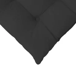vidaXL Zitkussens 4 st Microvezel Zwart 40 x 40 x 6 cm