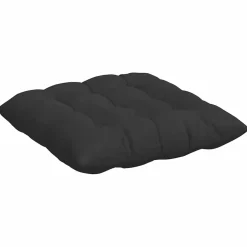 vidaXL Zitkussens 4 st Microvezel Zwart 40 x 40 x 6 cm