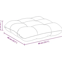 vidaXL Zitkussens 4 st Microvezel Stof Zwart 40 x 40 cm